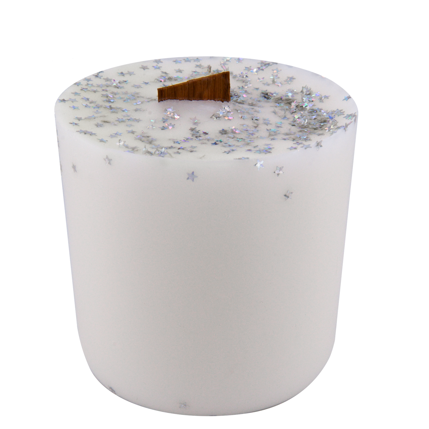 Body view of Hosed Off Hippie wick slip—white refill insert scented with lemon zest, jasmine, and African violet