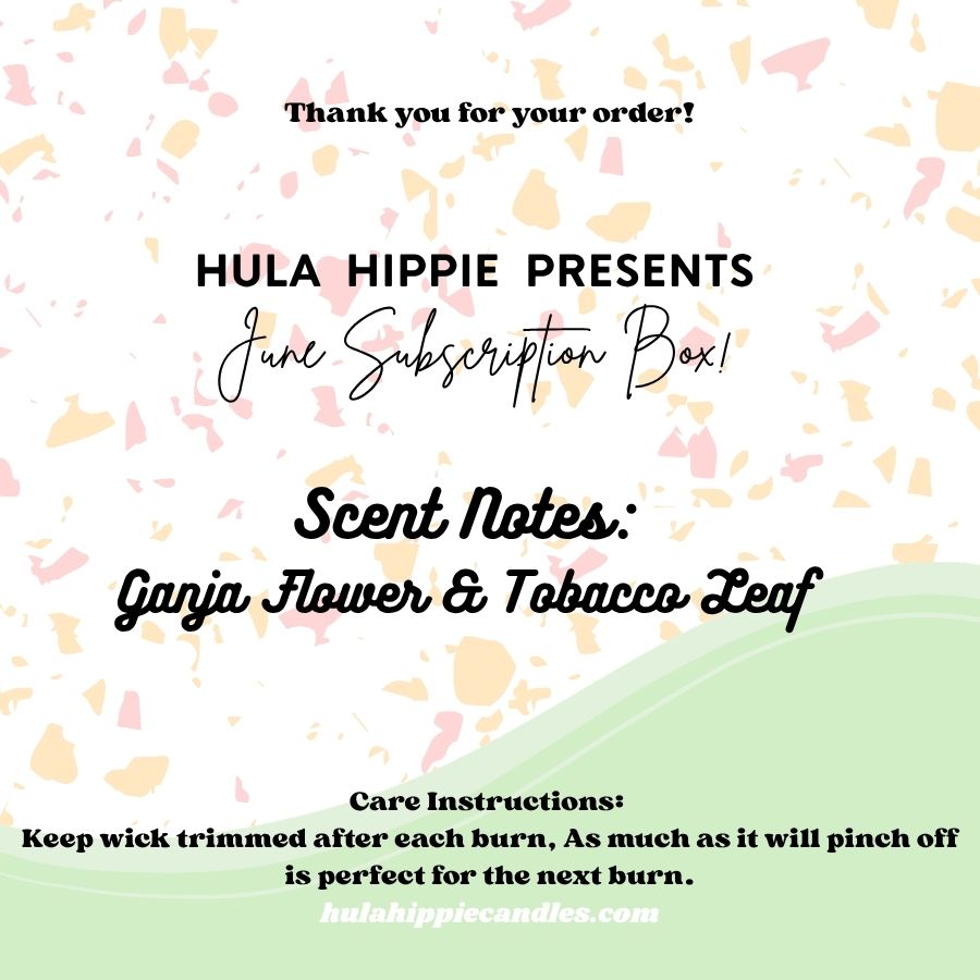 June Monthly Candle Subscription Box
