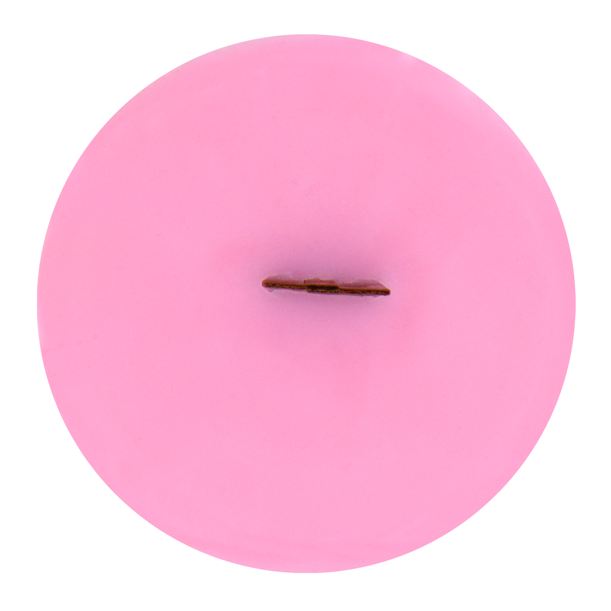 Top view of Coastline Haze wick slip—pink refill insert scented with lily, rose, and sweet vanilla