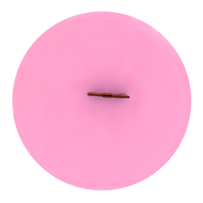 Top view of Coastline Haze wick slip—pink refill insert scented with lily, rose, and sweet vanilla