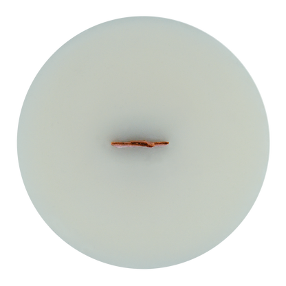 Top view of Eukalele wick slip—green refill insert scented with eucalyptus and spearmint